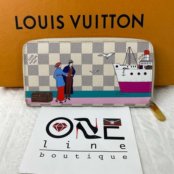 🔥💙LV Voyager Trunk Damier Azur Zippy Wallet 🔥💙 - Picture 1 of 10